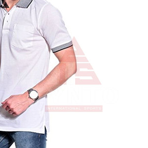 Chemises polo pour hommes en coton de qualité supérieure, broderie personnalisée, logo, style décontracté, grandes tailles, mode streetwear. - Product Image 3