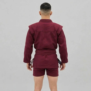 Veste Kimono d'arts martiaux Sambo en coton léger, haut de gamme, nouveau design, ensemble de veste Sambo d'arts martiaux personnalisé - Product Image 5