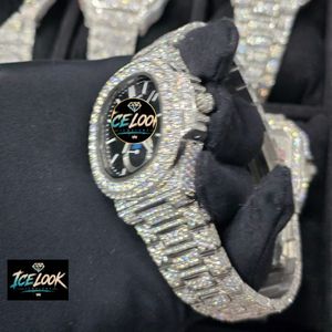 Reloj Mecánico con Incrustaciones de Diamantes, Esfera Octogonal, Reloj de Pulsera, Estilo de Vestir de Lujo - Product Image 3