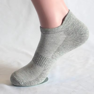 Ankle <b>Socks</b> Solid Color Breathable Thin Knitted Cotton for Adults Casual Wear Summer Style - Product Image 3