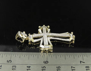 Pendentif croix en diamant Moissanite VVS, argent 925, pendentif glacé, pendentif Hip Hop, bijoux de foi chrétienne, pendentif religieux - Product Image 4