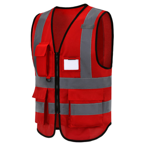 Gilet de sécurité réfléchissant avec plusieurs poches - Gilet de travail d'hiver haute visibilité durable pour la construction - Product Image 3