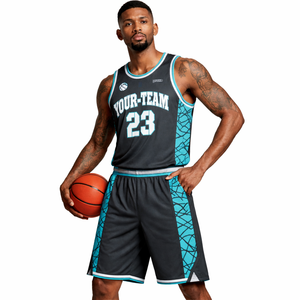 Ensemble maillot et short d'uniforme de basketball pour hommes et jeunes, tissu anti-humidité, couleurs personnalisées, logo, numéros, fabricant OEM en gros - Product Image 5