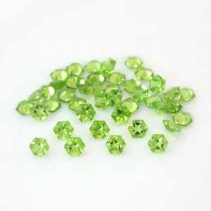 Wholesale Natural Green Peridot Hexagon Cut Gemstones 5mm Loose Peridot <b>Stones</b> And <b>Beads</b> For Jewelry Making Genuine Peridot Gems - Product Image 3