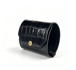 Portefeuille long fin en cuir embossé Castello Croco avec logo personnalisé, pince à billets magnétique, portefeuille de luxe pour homme, logo personnalisé - Product Image 2