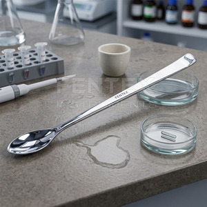 Cuchara Química de Acero Inoxidable 18/8 con Acabado Espejo Pulido para Transferencia de Reactivos de Laboratorio - Product Image 5