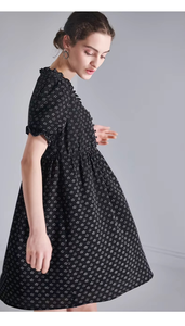 Vestido de Verano Casual Bohemio Estampado Sexy Dulce y Lindo de Rayón Liso con Manga Corta para Maternidad, Playa, Bohemio, Floral, para Mujer - Product Image 5