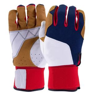 ถุงมือตีเบสบอล หนัง/หนังสังเคราะห์ ปรับแต่งสีและขนาดได้ น้ำหนักเบา สวมใส่สบาย คุณภาพสูง ปิดด้วยแถบตีนตุ๊กแก - Product Image 1