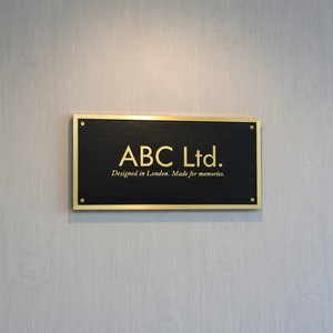 Rectangular Brass Memorial <b>Plaque</b> In Loving <b>Memory</b> Engraved Sign for Sympathy Building Wall Mount Traditional Design - Product Image 2