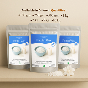 Cire de paraffine pure à 100 % pour la fabrication de bougies, idéale pour la création sur mesure |   Chauffe-cires écologiques faits à la main multifonctions (paquet de 1 kg) - Product Image 4