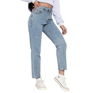 Pantalones Vaqueros de Mezclilla Personalizados de Alta Calidad para Mujer, Corte Ajustado, Cintura Baja, Lavados - Product Image 2