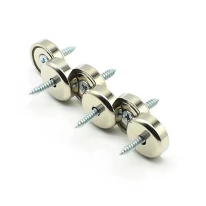 Aimant en néodyme en acier inoxydable robuste de 25 mm pour usage industriel, aimant permanent puissant avec trou fraisé pour soudage et découpe - Product Image 2