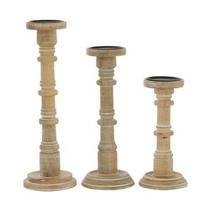 Decorative Wooden Candle Holder Elegant Handmade Design Suitable For Hotels Restaurants And Home Interiors - Product Image 2
