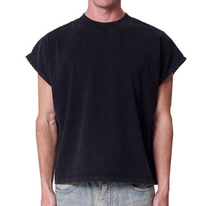 Acid Wash Oversized t Shirts Custom logo Heavy Weight Streetwear Hip Hop Vintage T-shirt <b>for</b> <b>Men</b> - Product Image 1