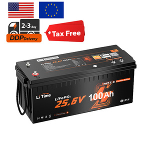 Batería LiFePO4 de 24V 100Ah con Comunicación Victron, Bluetooth, CAN, RS485, para RV, Marina, Almacenamiento de Energía Solar, Disponible en EE. UU. y la UE - Product Image 1