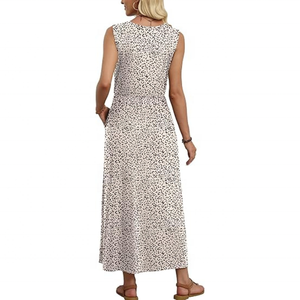 Robes d'été WIHOLL pour femmes 2026 – Robes longues et fluides sans manches coupe trapèze avec poches - Product Image 5