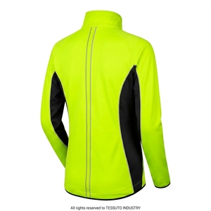 Veste de cyclisme personnalisée pour femmes à manches longues, coupe-vent, en polaire thermique respirante, maillot de vélo haute visibilité, veste de sport pour le vélo, OEM - Product Image 2