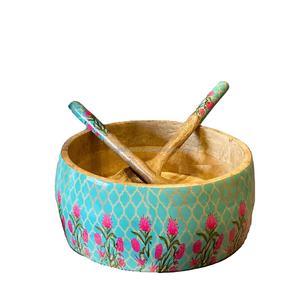 Nuevo tazón de almacenamiento de madera clásico, vajilla, ensalada de frutas, tazón para servir sopa para el hogar, utensilios de cocina, restaurante de mesa por RF Crafts - Product Image 1