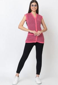 Suéter elegante sin mangas con cuello alto, cómodo para uso diario, ligero, a precio de mayoreo de fábrica. - Product Image 4
