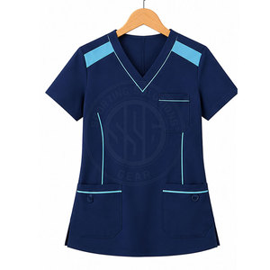 Ensemble de blouses d'infirmière pour femmes, tissu extensible et doux, vêtements de travail médicaux pour hôpital, clinique, laboratoire et personnel de santé - Product Image 5