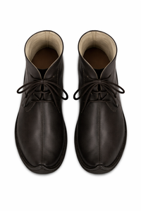 Bottes médiévales faites à la main en cuir véritable à lacets, chaussures rétro noires unisexes, confortables pour toutes les saisons, pour Halloween et Pâques - Product Image 4