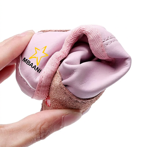 MBAANI Chaussures de ballet souples pour femmes, dessus en satin, chaussures plates pour l'entraînement de danse, rose - Product Image 4