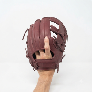Leather <b>Baseball</b> Glove H-Web Right-Handed Full Finger Outfield Adult Non-Slip Hook And Loop Closure Premium Field Performance - Product Image 2