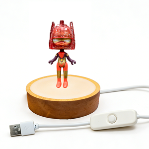 HelmeTeam paillettes Venus veilleuse LED Base rougeoyante câble USB contrôle à un bouton 2700K doux blanc chaud chambre décor cadeau - Product Image 1