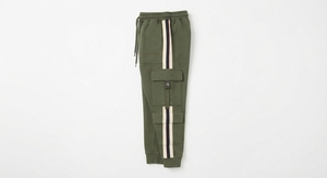 Men <b>Cargo</b> Trousers Side Stripe Drawstring <b>Elastic</b> <b>Waist</b> Lightweight Breathable Casual Summer Jogger <b>Pants</b> - Product Image 2