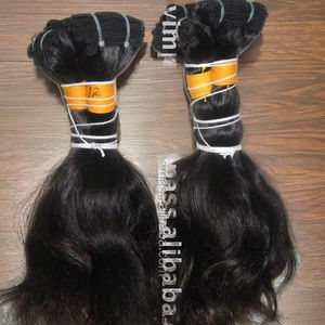 Pelo indio Virgen sin procesar, cabello humano indio de la India, súper calidad, tejido de la India - Product Image 5