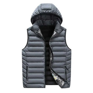 Gilet matelassé léger pour homme, imperméable, coupe-vent, rembourré en coton, extérieur 100 % polyester, logo personnalisé, marque privée - Product Image 1