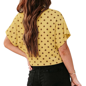 Camiseta corta informal para mujer al por mayor, de algodón suave y transpirable, con cuello redondo y manga corta, a la moda, para gimnasio, entrenamiento y ropa de calle. - Product Image 2