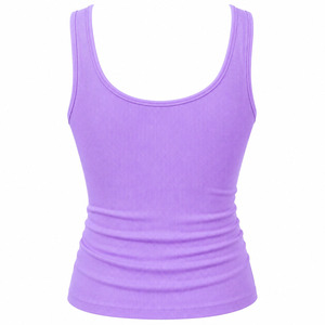 Best Quality <b>Women's</b> Cotton Tank <b>Top</b> Crew Neck Lace Ribbons <b>Sequined</b> Soft Breathable Knitted Fabric Sleeveless Shirt Custom - Product Image 2