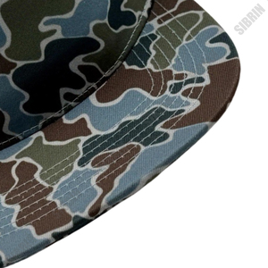 SIBRIN Custom Logo 7 Panel Trucker <b>Hat</b> Duck Camo Blue Mesh Cap Baseball Flat Brim Caps Outdoor Streetwear Spring <b>Summer</b> Sports - Product Image 2