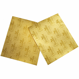 EcoRev Food Grade Golden Aluminum Foil 8011 Alloy <b>Chocolate</b> Candy Wrap Sheet Luxury Embossed Foil - Product Image 1