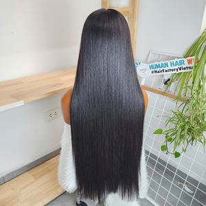 Mejor Precio al por Mayor: Peluca de Cabello Humano Virgen Vietnamita de 28 Pulgadas con Cierre de Encaje HD, Color Natural, Liso Sedoso y Ondulado - Product Image 4