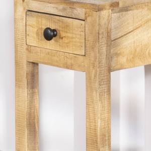 Mesita de noche Vandana Golden Aura con estructura abierta y 1 cajón, fabricada en madera de mango, altura 60 cm - Product Image 5