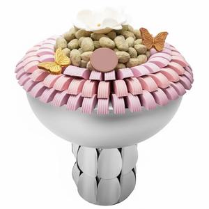 Bol à chocolat en métal doré martelé, style écologique, pour mariage et hôtel, plat à bonbons, plateau décoratif unique pour desserts - Product Image 5