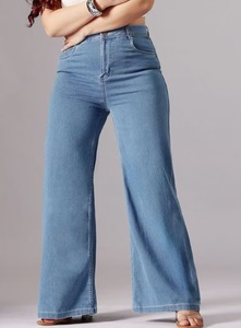 Jean en denim brut mi-lourd délavé à l'acide et à la pierre, effet vintage délavé, coupe large, écologique, décontracté - Product Image 3