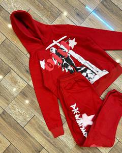 Conjunto Deportivo de Algodón de Alta Calidad para Hombre, Sudadera con Estampado Personalizado y Pantalones Deportivos, Ropa Deportiva Urbana, Precio de Fábrica - Product Image 1