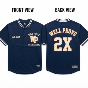 Custom Red Polyester Mesh 220 GSM Baseball Jersey <b>Short</b> <b>Sleeve</b> Tackle Twill Applique Embroidery Black <b>White</b> Trim Front <b>Shirt</b> - Product Image 6