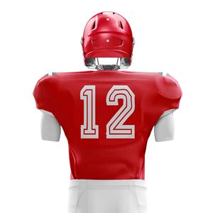 เสื้อเจอร์ซีย์ซ้อมฟุตบอลอเมริกันคุณภาพพรีเมี่ยมเสื้อแขนสั้นซับลิเมชันพิมพ์ลายฟรีไซส์ใหญ่พิเศษ - Product Image 3