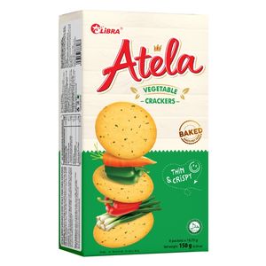 Galletas de verduras crujientes Atela HALAL, 150g, producto FMCG bajo en grasa de Vietnam, bolsita, Caja de galletas dulces saladas, precio - Product Image 3
