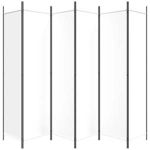 ฉากกั้นห้อง 6 แผง สีขาว ขนาด 118.1"x78.7" ผ้าม่านและฉากกั้น - Product Image 4