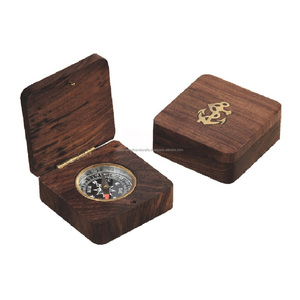 WOODEN COMPASS HAND CARVING Compass with EDUCATIONAL ITEM - Product Image 1