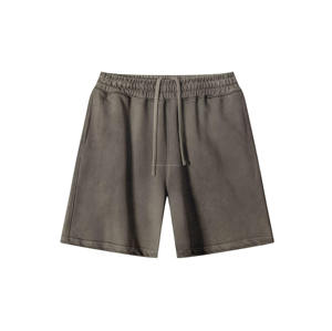 Pantalones Cortos de Algodón Puro Lavado Estilo Vintage para Hombre, Desgastados y Casuales, Ideales para Verano, Estilo Urbano, Servicio OEM, Diseño ODM - Product Image 5