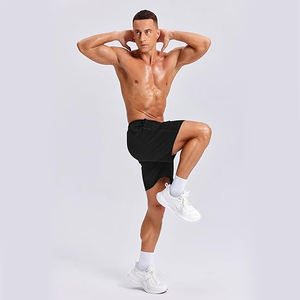 Shorts en toile 100 % coton doublés polaire décontractés, chauds pour l'hiver, avec cordon de serrage et poches, coupe ample, toucher doux et épais - Product Image 3