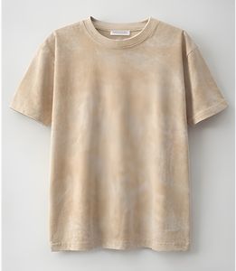 T-shirt Oversize en Molleton French Terry Délavé Effet Pierre 240 GSM Coton Lourd Impression Sérigraphique Style Décontracté Streetwear Fournisseur - Product Image 1