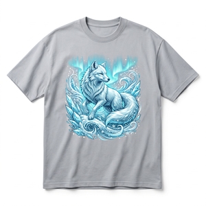 เสื้อยืดคอสมิกชาร์คกาแล็กซี่ |   เสื้อยืดผ้าฝ้ายเนื้อหนัก 240 GSM สีโอเชียนสเลทบลู พิมพ์ลายดาวเคราะห์เนบิวลาอวกาศ - Product Image 2