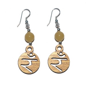 Boucles d'oreilles jaunes, sanmoustiques solaire, Chakra - Product Image 1